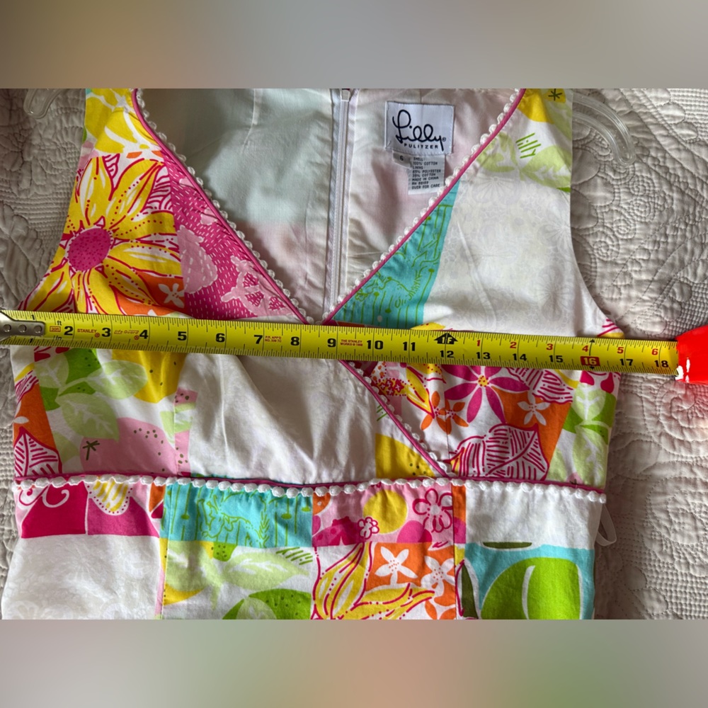 Lilly Pulitzer Vintage Patchwork Shift Sleeveless… - image 6